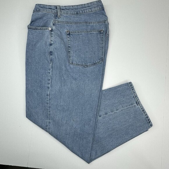 Everlane Women's Blue The Curvy‎ Way-High Minimalist Luxury Jean W35-38/L27.5 - Picture 4 of 15